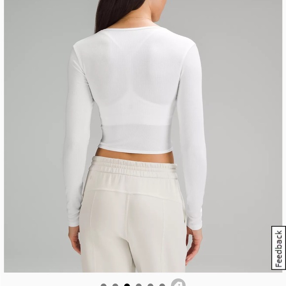 Lululemon wrap front long sleeve top - Picture 4 of 4